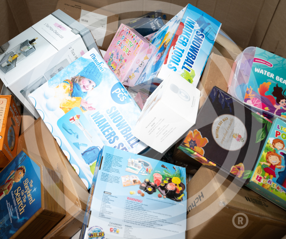 Purchase AMZ FC high-piece-count truckloads featuring electronics, kids' toys, home goods, general merchandise, health and beauty items, seasonal food, and apparel from Zapps Wholesale.