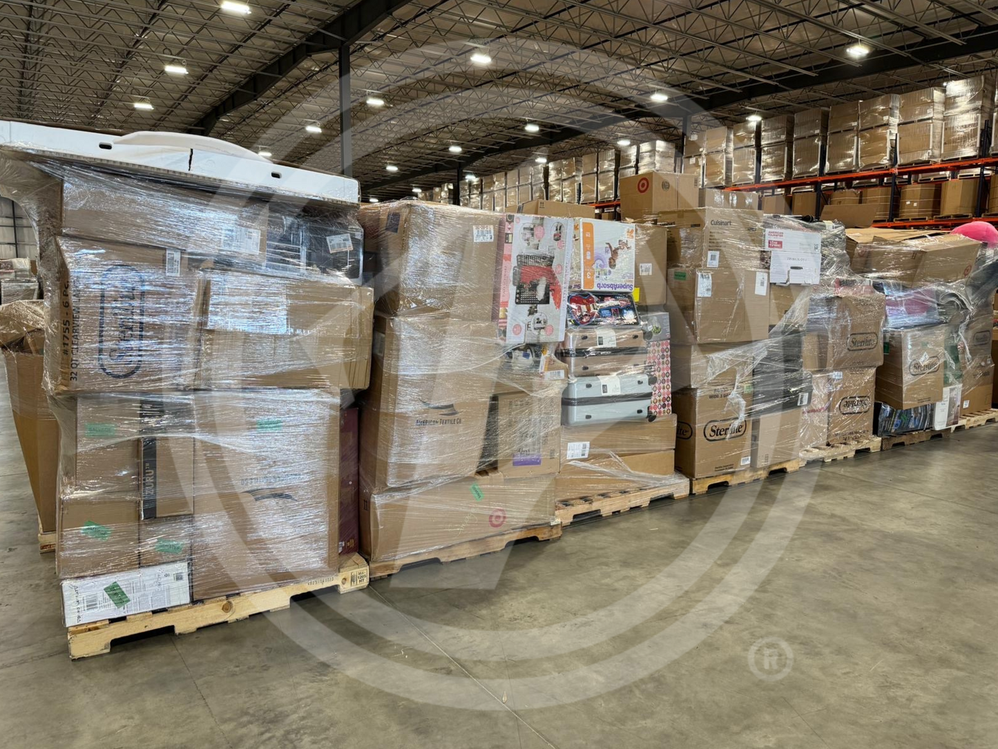 Purchase TGT general merchandise truckloads featuring a mix of home goods, kids' toys, electronics, furniture, and clothing from Zapps Wholesale.