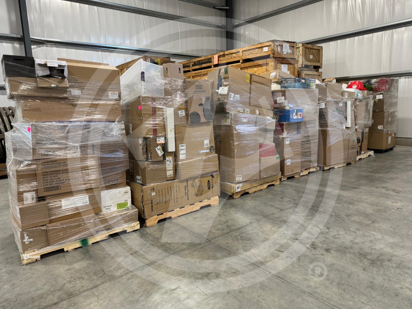 Purchase TGT general merchandise truckloads featuring a mix of home goods, kids' toys, electronics, furniture, and clothing from Zapps Wholesale.