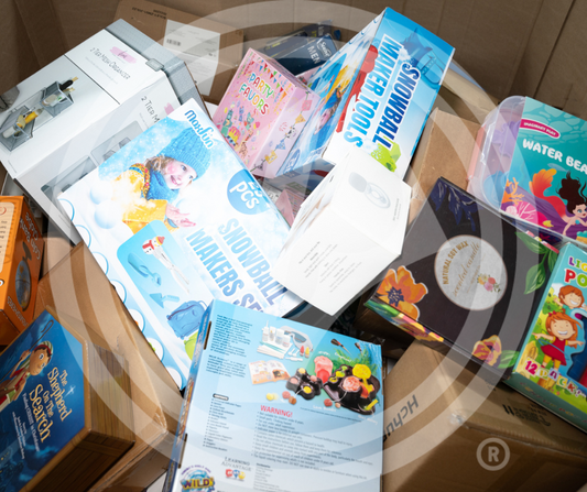 Purchase AMZ FC high-piece-count truckloads featuring electronics, kids' toys, home goods, general merchandise, health and beauty items, seasonal food, and apparel from Zapps Wholesale.
