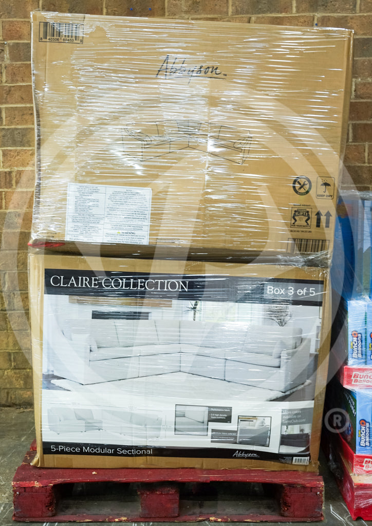 Purchase Sam's Club general merchandise truckloads featuring a mix of home goods, kids' toys, electronics, furniture, and clothing from Zapps Wholesale
