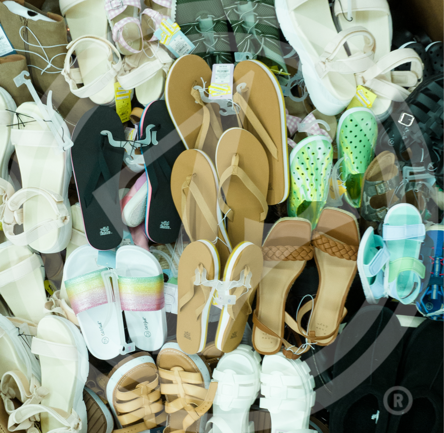 Purchase TGT Shoes truckloads featuring a mix of men's, women's, and baby shoes in all seasons and sizes from Zapps Wholesale.